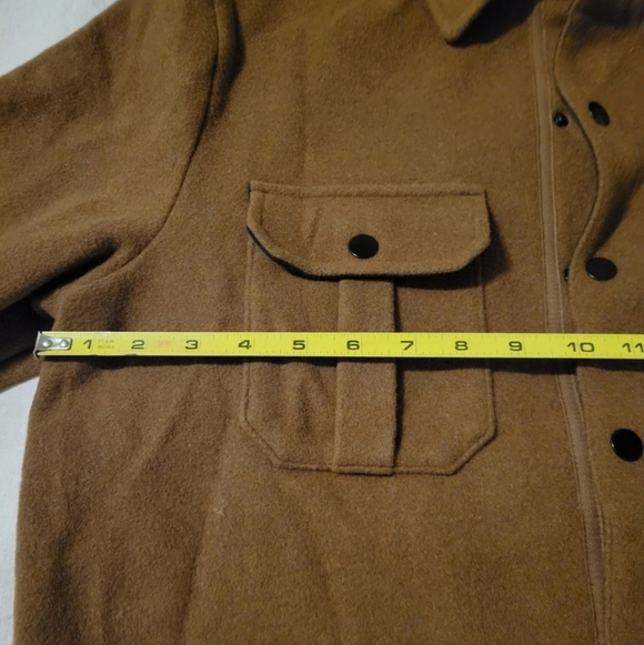 Smartwool  Anchor Line Wool Blend Snap Shacket Men's Size medium color Rust - Picture 7 of 11